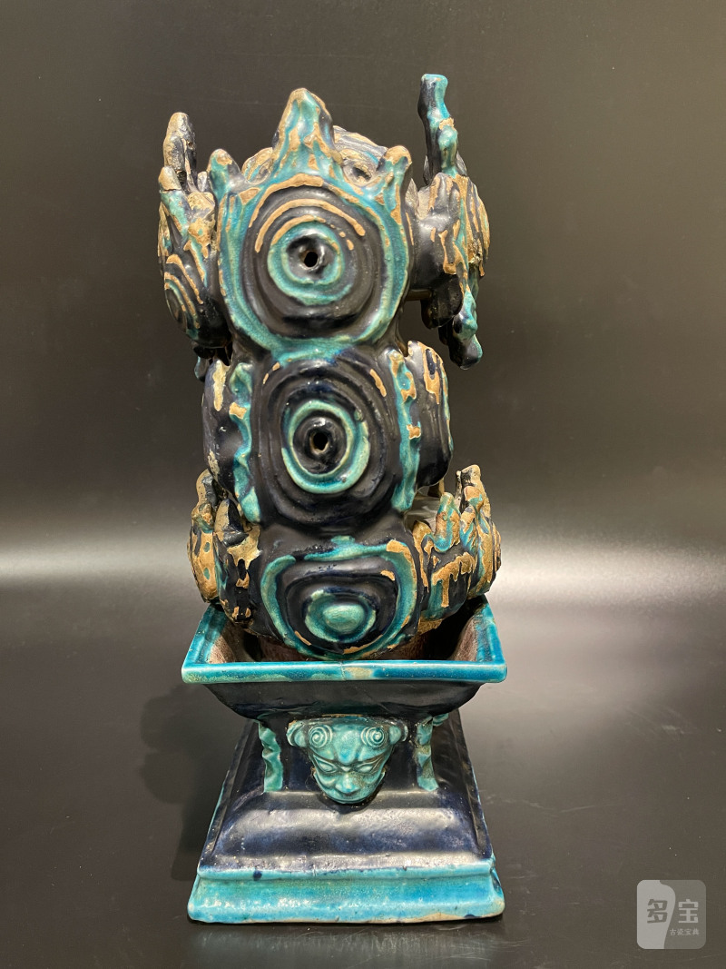 明 珐华仙人洞造像香薰 - 图3